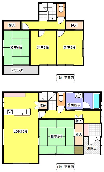 北上市堤ケ丘二丁目　　１４００万円 間取図・土地図