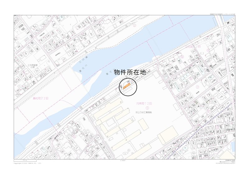 河南町　土地 間取り図