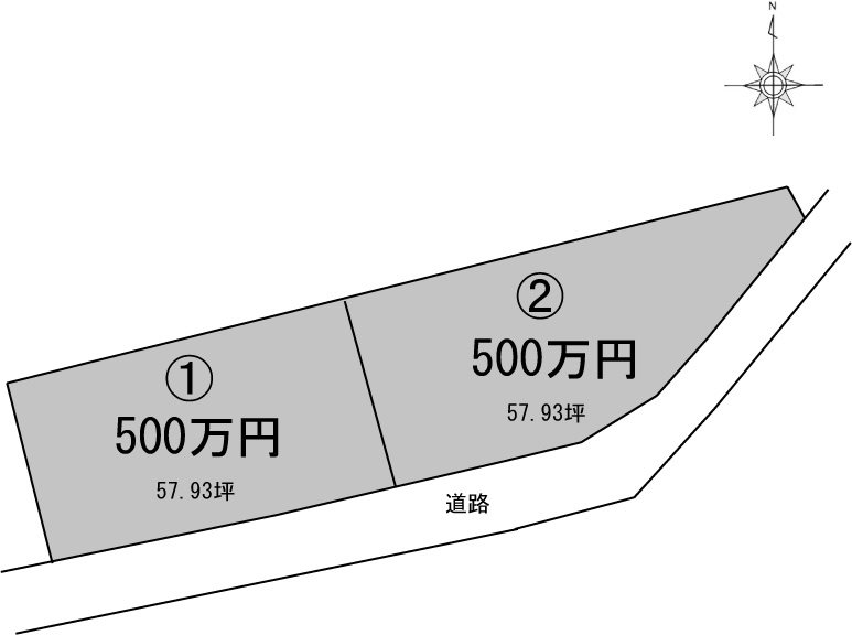 新居浜市中村分譲地② 間取り図