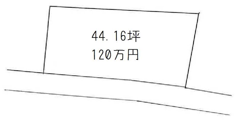 土居町蕪崎　土地 間取り図