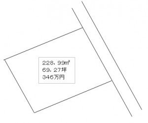 中曽根町　土地 間取り図