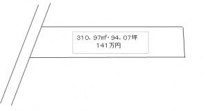 土居町天満　土地 間取り図