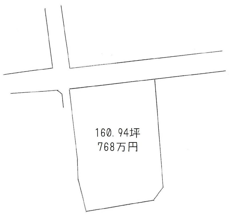 土居町津根　土地 間取り図