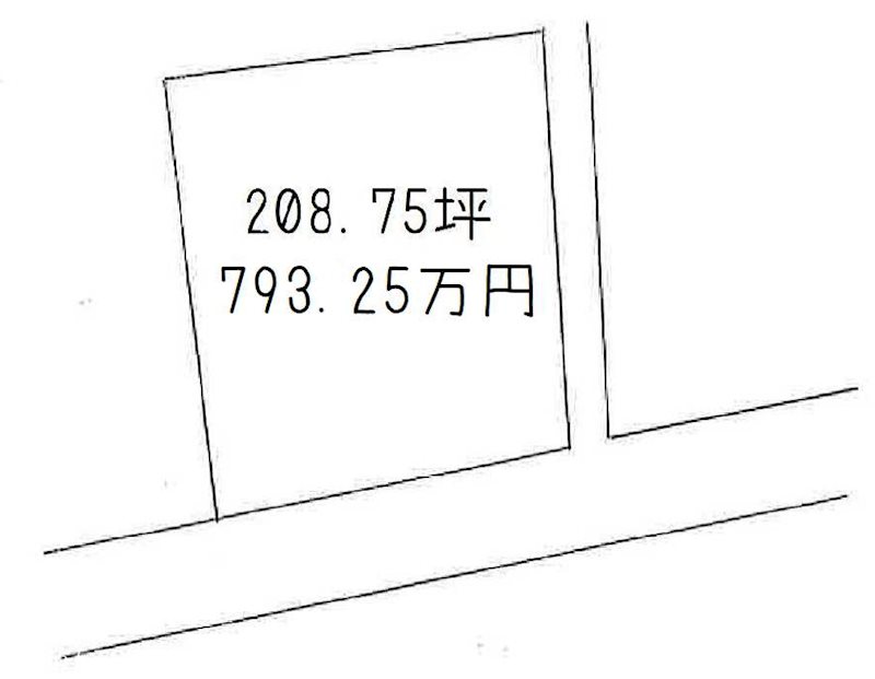 土居町小林　土地 間取り図