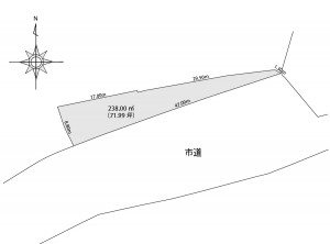 寒川町　土地 間取り図