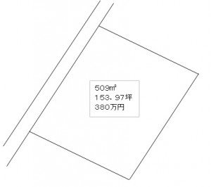 土居町畑野　土地 間取り図