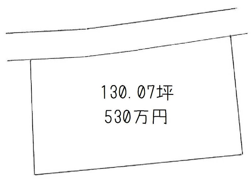 土居町津根　土地 間取り図