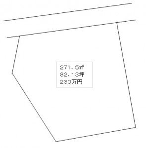 土居町上野　土地 間取り図