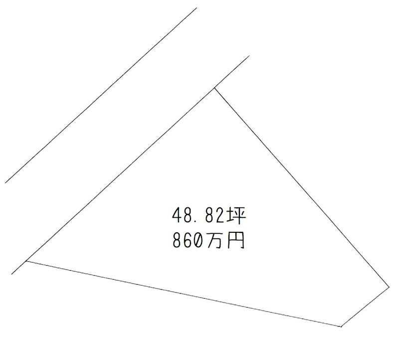 妻鳥町　土地 間取り図