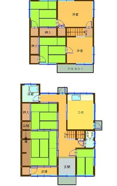 波方町小部甲209　戸建 間取り図