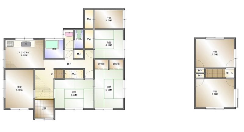 西条市喜多台　中古 間取り図