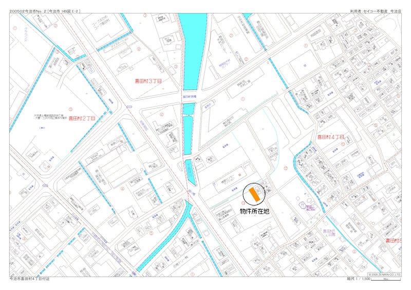 喜田村　土地 間取り図