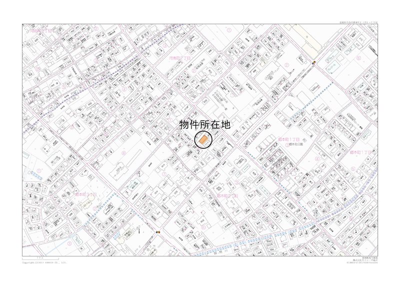 郷本町　土地 間取り図