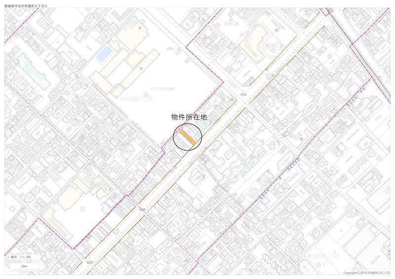 常盤町　土地 間取り図