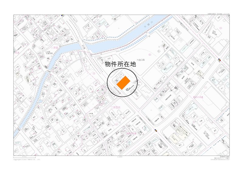 西条市三津屋　土地 間取り図