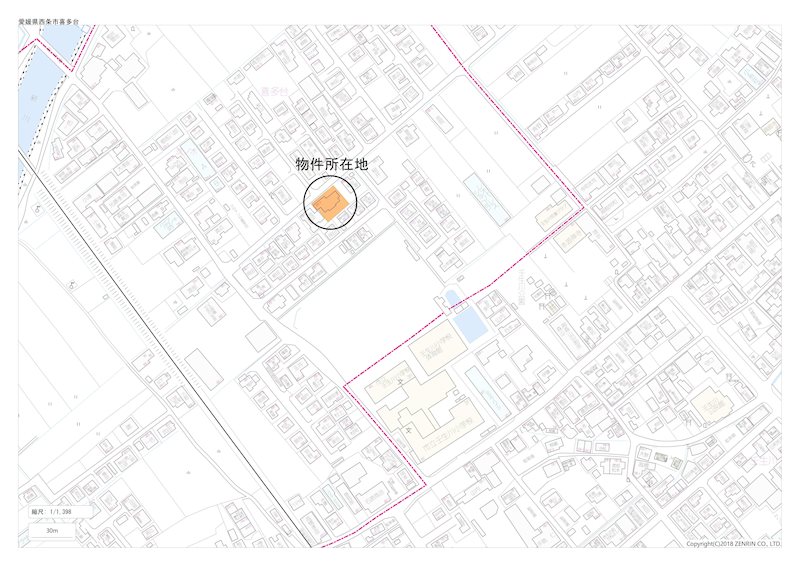 西条市喜多台　土地 間取り図