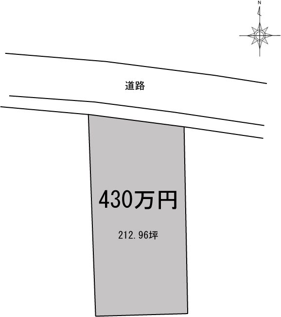 新居浜市船木甲　土地 間取り図