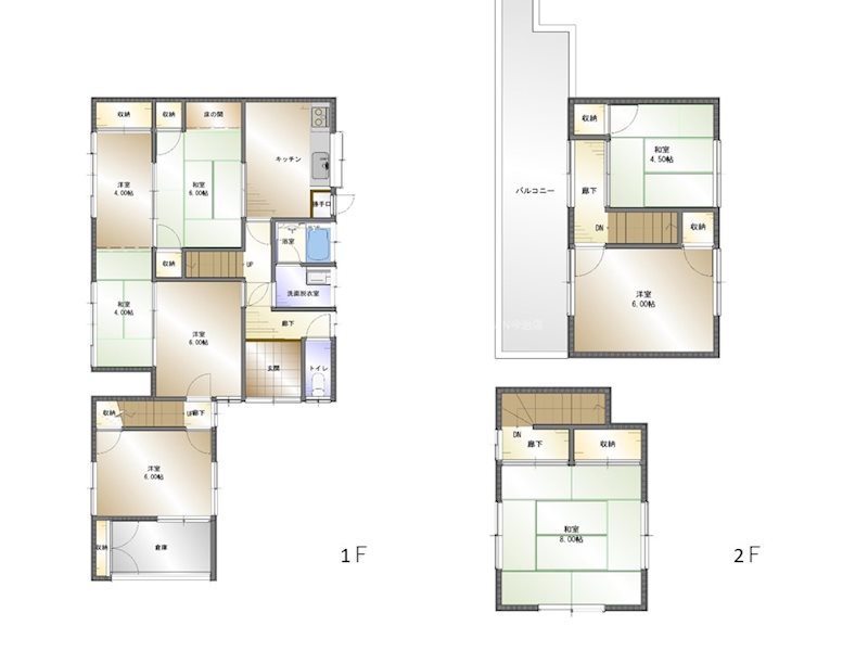 西条市壬生川　中古 間取り図