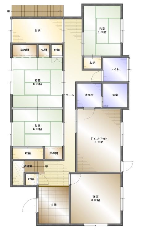 上分町北新町　中古 間取り図