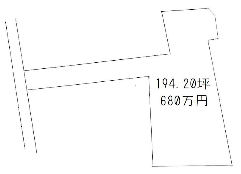 土居町津根　土地 間取り図