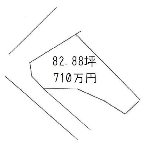 妻鳥町綿市　土地 間取り図