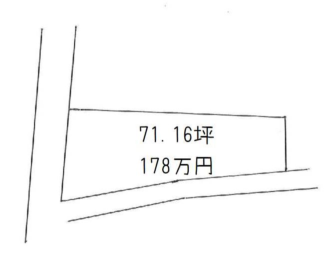 土居町上野　土地 間取り図