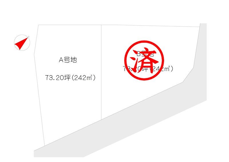 古国分　土地 間取り図