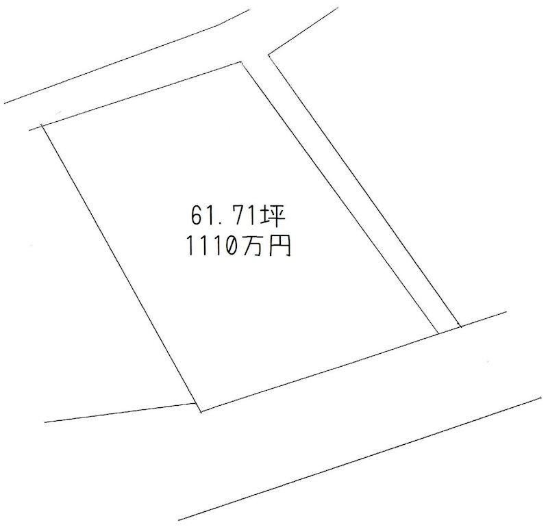 妻鳥町中上　土地 間取り図