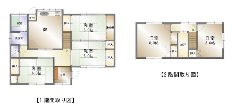 新居浜市西連寺町 間取り図