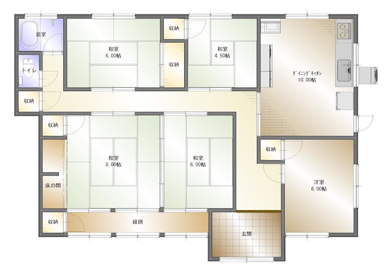 豊岡町長田　中古 間取り図