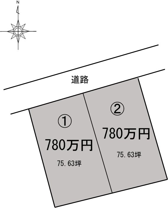 新居浜市郷2区画分譲地② 間取り図