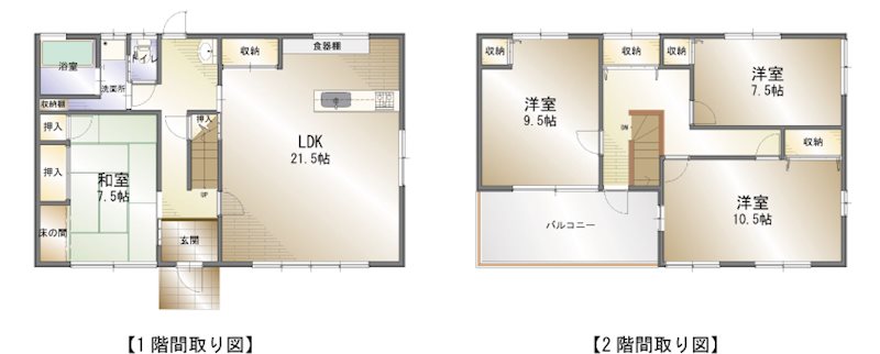 新居浜市西連寺 間取り図