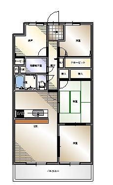 サントノーレ西垣生 間取り図