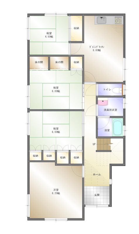 北日吉町　中古 間取り図