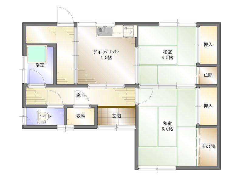 菊間町種　中古 間取り図