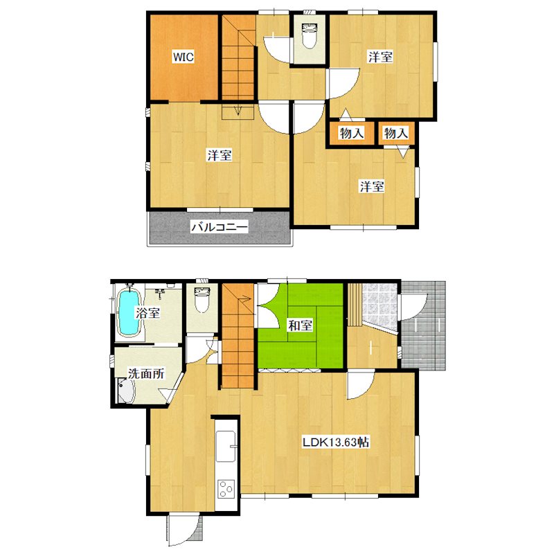 新居浜市萩生 間取り図