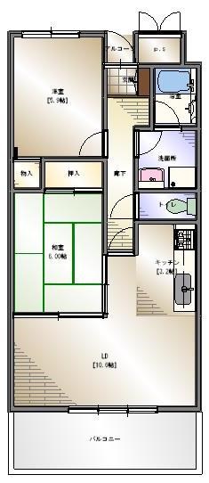 朝日プラザ松山余戸 間取り図