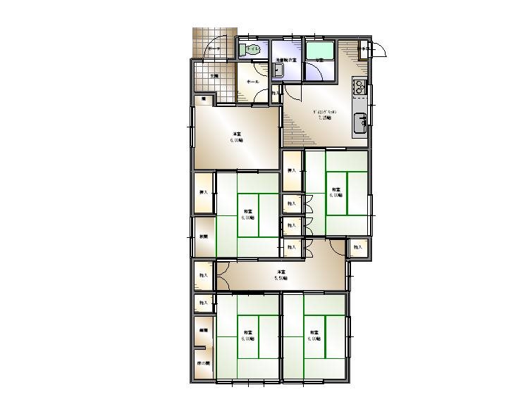 新居浜市神郷 間取り図