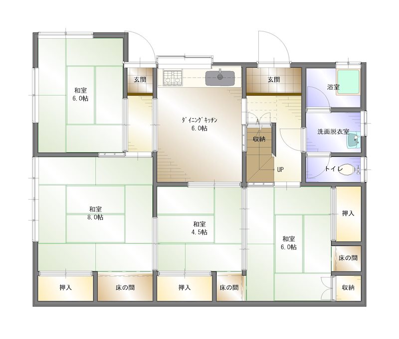 大新田町　中古　 間取り図