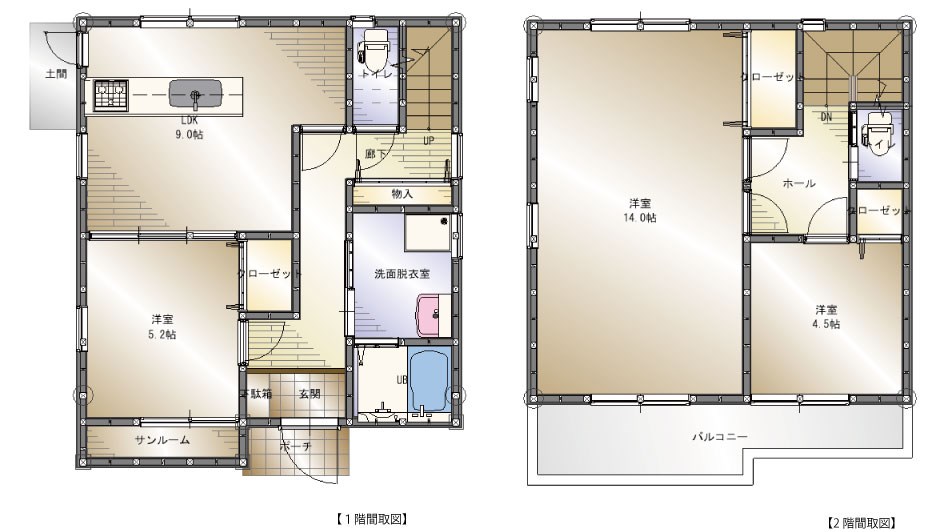 北久米町　戸建 間取り図