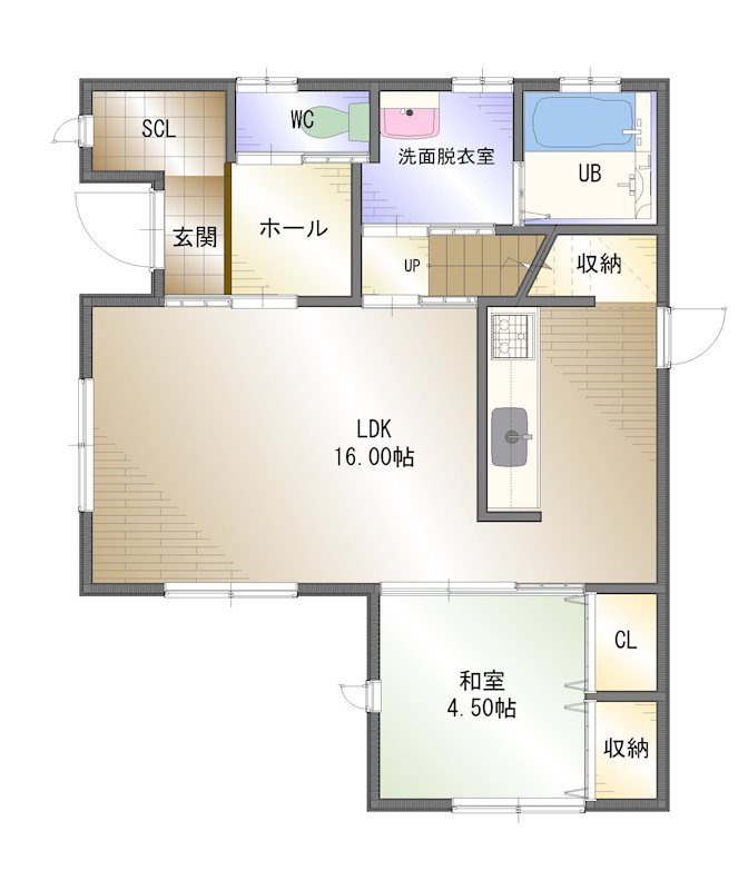 阿方　中古住宅 間取り図
