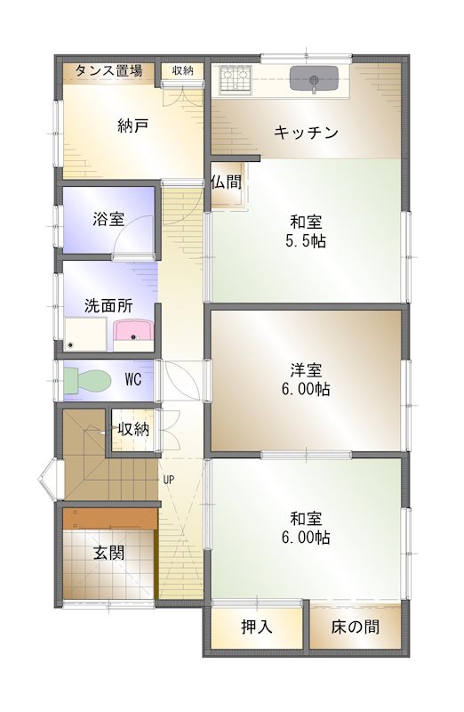 桜井　中古住宅 間取り図