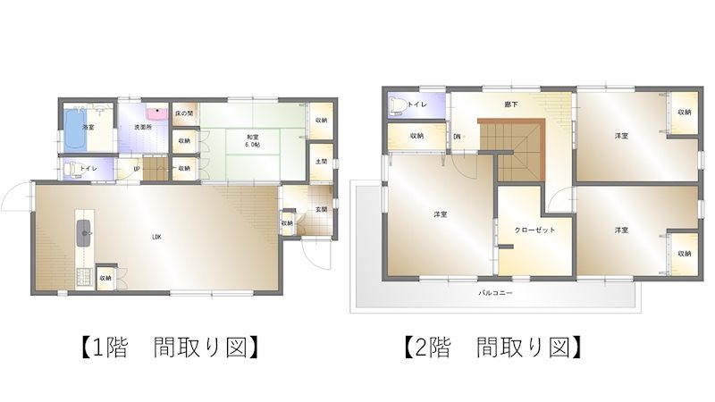 西条市古川　中古住宅 間取り図
