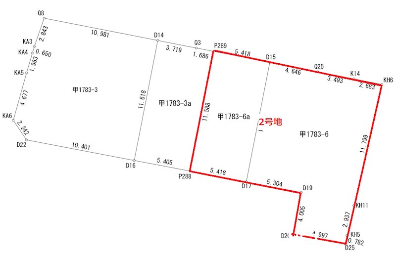 松山市東方町②号地 （2区画） 間取り図