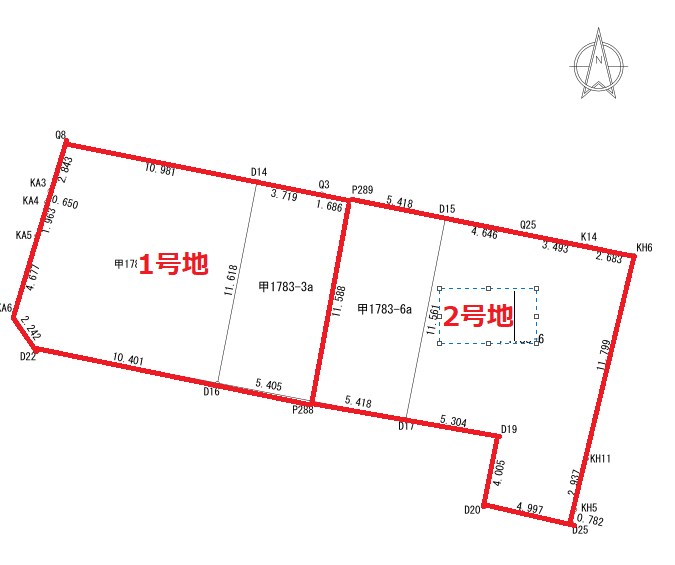 松山市東方町②号地 （2区画） 間取り図