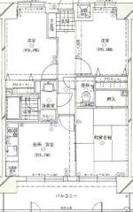 ダイアパレス新居浜803号 間取り図