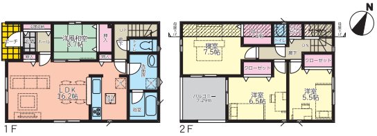 桜井　新築2号棟 間取り図