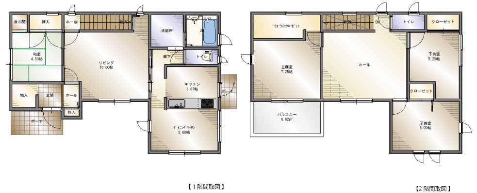松山市南白水３丁目　戸建 間取り図