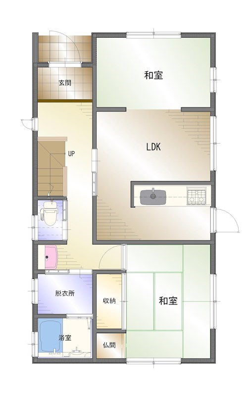 川之江町馬場　中古 間取り図