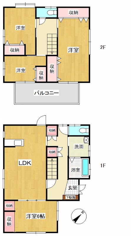 郷新屋敷　中古住宅 間取り図